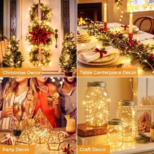 btfarm 30 Pack Fairy Lights Battery Operated Twinkle Lights with 3 Modes - color: Warm White, size: 30 Pack