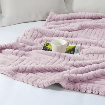 Whale Flotilla Lightweight Fleece Twin Size Blanket for Bed, Lilac - color: Lilac, size: Twin(60x80 Inch)