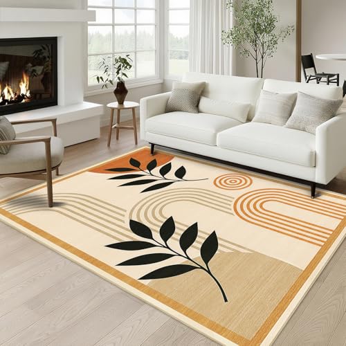 Boho Area Rug 4x6 for Living Room Mid Century Modern Area Rug - color: Boho, size: 4' x 6' (Rectangular)