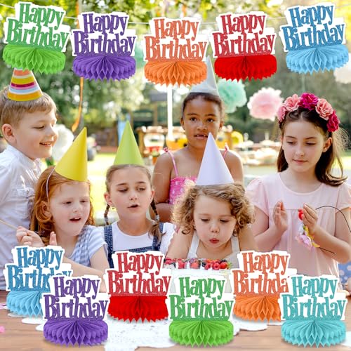 12Pcs Happy Birthday Centerpieces Table Decorations