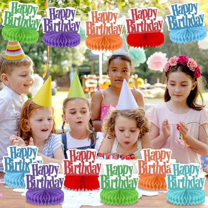 12Pcs Happy Birthday Centerpieces Table Decorations