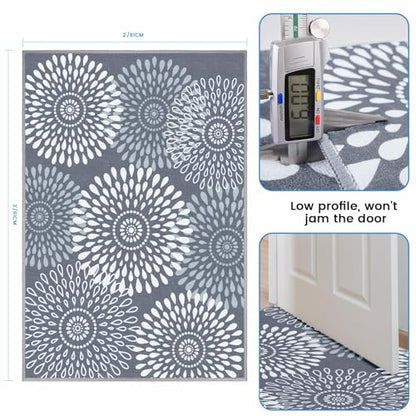 StepRite 2x3 Hallway Runner Rug, Washable Non-Slip Kitchen Rug for Entryway - size: 2' x 3' (Rectangular)