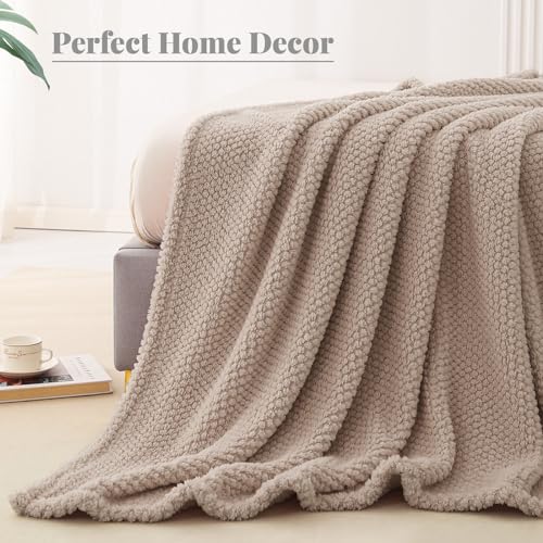 Whale Flotilla Soft Fleece Queen Size Bed Blanket, Camel - color: Camel, size: Queen(90x90 In)
