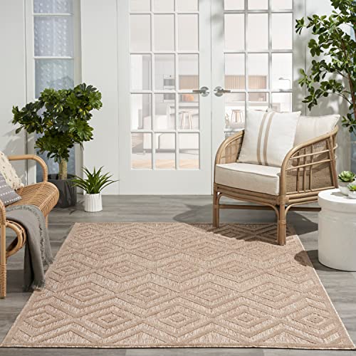 Nourison Home Versatile Natural Beige 4' x 6' Area Rug - Easy Clean, Non Shedding, Bed Room, Living Room, Dining Room, Kitchen (4' x 6') - color: Natural Beige, size: 4' x 6' (Rectangular)