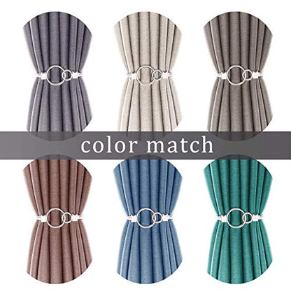 6Pack Aluminum Alloy Spring Design Curtain Holdbacks - Leaf Carving Design Ties for Drapes - Modern Style - Silver Ring - color: Sliver Ring