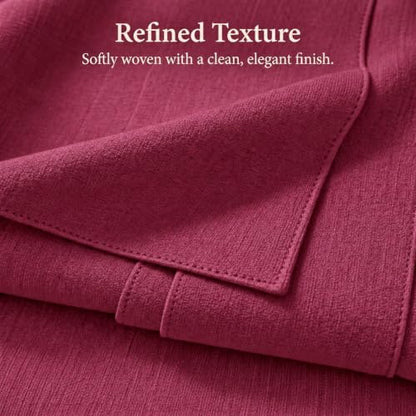 Solid Bed Runner Set,2 Pillow Covers,Burgundy,82.7x19.7in - color: Burgundy, size: Full/Queen