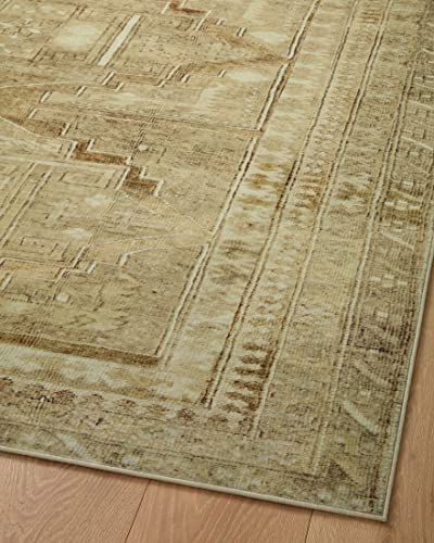 Loloi Magnolia Home Sinclair Khaki/Tobacco 2'-3" x 3'-9" Accent Rug - color: Khaki / Tobacco, size: 2'3" x 3'9" (Rectangular)