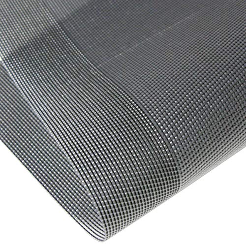PIGCHCY Placemats Vinyl Washable Table Mats Elegant Non-Slip Placemats for Dinner Table Set of 4 (Silver) - color: Box2: Deep Silver, size: 4 Placemats
