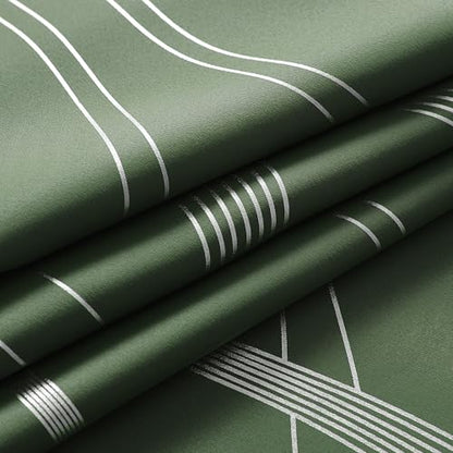 NICETOWN 100% Blackout Print Curtains 84 inch Long, Dark Mallard - color: 100% Blackout - Dark Mallard, size: 52"W x 84"L (Pack of 2)