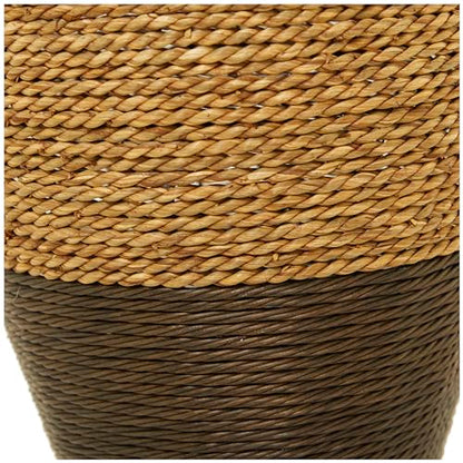 Deco 79 Seagrass Handmade Decorative Vase Tall Woven Floor Centerpiece Vase, Vase for Home Decoration 11" x 11" x 27", Brown - size: 11" x 11" x 27"