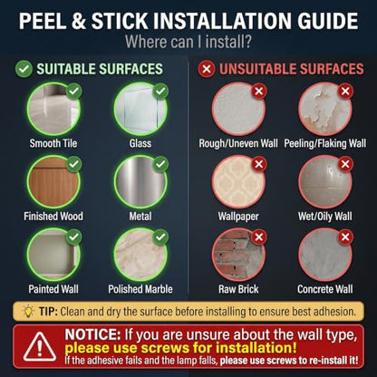 YHCDLAMP Peel and Stick Wall Sconces, Battery Operated Wall Sconce Set of 2 - color: Bronze-SetOfTwo