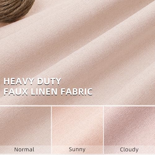 ChrisDowa Pink Blackout Curtains 45 Inches Long 2 Panels for Bedroom - color: Pink, size: 52"W x 45"L (Pack of 2)