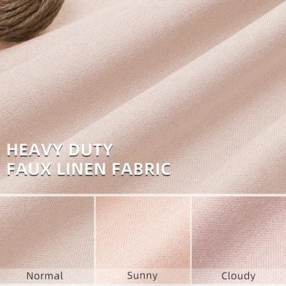 ChrisDowa Pink Blackout Curtains 45 Inches Long 2 Panels for Bedroom - color: Pink, size: 52"W x 45"L (Pack of 2)