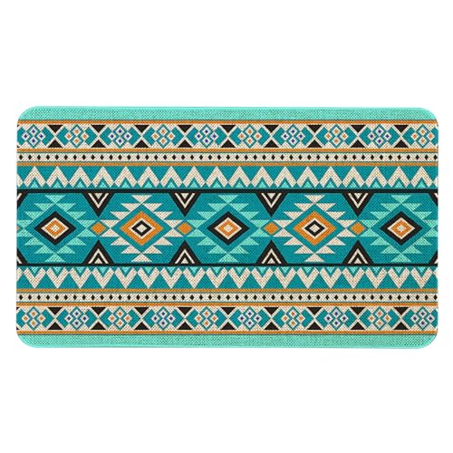 Boho Kitchen Mats Non Slip Farmhouse Kitchen Rugs Bohemia Home Decor Low-Profile Washable Floor Mat 30x17 Inch - color: Boho Kitchen Mat-01, size: 30x17 inch