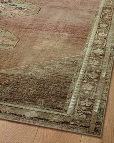 Loloi Magnolia Home Sinclair Clay/Tobacco 2'-3" x 3'-9" Accent Rug - color: Clay / Tobacco, size: 2'3" x 3'9" (Rectangular)