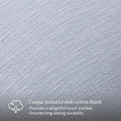 Double Stitch 100% Cotton Scalloped Throw Pillow Covers, Arctic Blue - color: Arctic Blue, size: 20" x 20" (Pack of 1)
