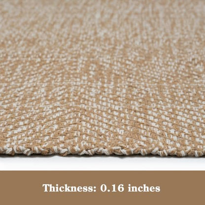 Collive Boho Living Room Area Rugs, 5 X 8 ft Washable Moder Bedroom Rug - color: Tan/Cream, size: 5' x 8' (Rectangular)