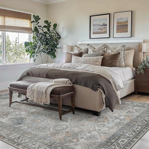 2x5 Runner Rug for Hallway Entryway Kitchen Rug Washable Runner Retro Grey - color: Retro Grey, size: 2' x 5' (Rectangular)