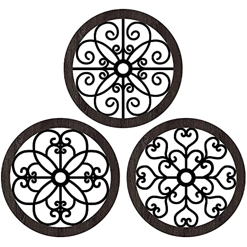 Blulu 3 Pcs Thicken Rustic Wall Decor, Wood Hanging Decor, Classic Style - color: Classic Style