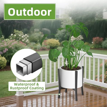 iDavosic.ly Adjustable Metal Plant Pot Stand, Fits 8-12 Inch Planter, Black - color: Metal Black, size: 1 Pack