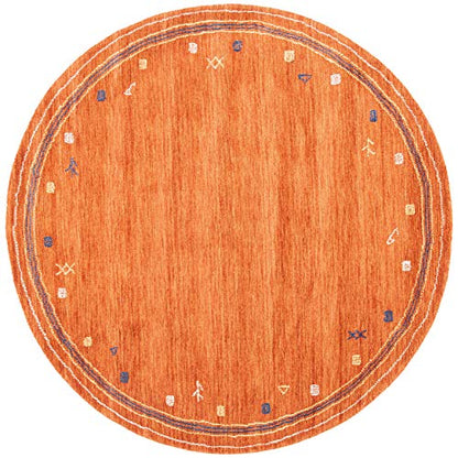 SAFAVIEH Himalaya Collection 6' Round Rust HIM563P Handmade Premium Wool Area Rug - color: Rust, size: 6' (Round)