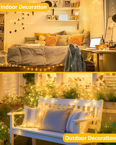 6 Pack 60 LED Fairy Lights Battery Operated with Remote, 20 FT Warm White - color: Warm White, size: 6PK（60LED with Remote）