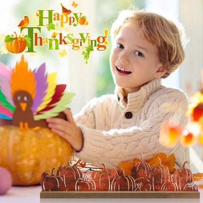 DoubleFill Fall Pumpkin Decorations for Home Office, Table Metal Sign - style: Fall Pumpkin