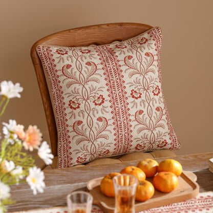 ISAENNE Designer French Square Throw Pillow Cover,Set of 2,18"x18" - color: Chamonix a, size: 18" x 18" (Pack of 2)