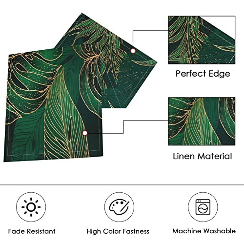 ArtSocket Table Runner and Placemats Set of 6, Tropical Palm - color: Palm