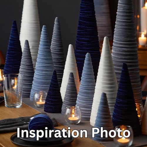 Your Heart's Content Gray Velvet Trees Set of 3 (Gray) - color: Gray