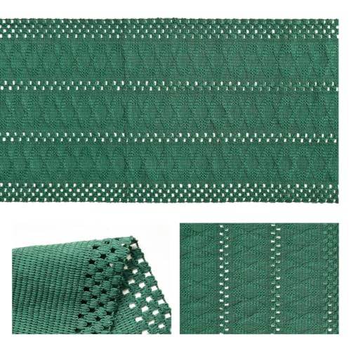 Artoid Mode Dark Green Woven Farmhouse Hollow Table Runner 12x48 Inch - color: Dark Green, size: 12" x 48", Table Runner