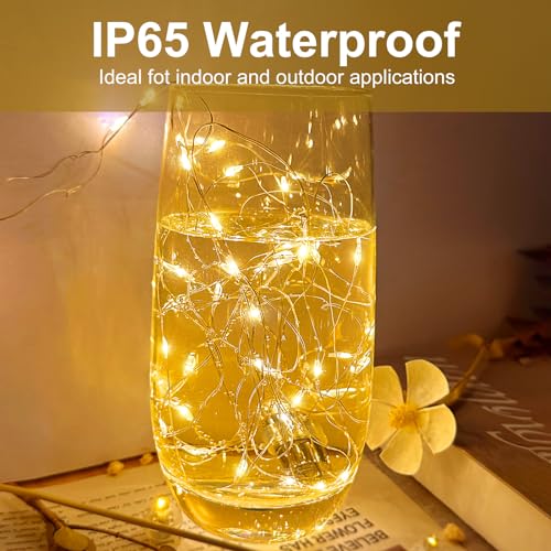 ZGWJ 12 Pack Warm White Fairy Lights, Mini String Lights - color: Warm White, size: 12P