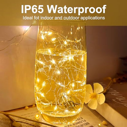 ZGWJ 12 Pack Warm White Fairy Lights, Mini String Lights - color: Warm White, size: 12P