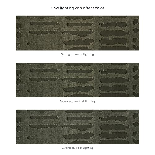 Revival Rugs Shell 11'x14' Area Rugs - Washable, Medium Pile, Green - color: Green, size: 10'6" x 14'3" (Rectangular)