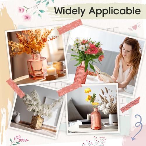 Yaomiao 30 Pcs Glass Bud Vases Centerpieces, Orange Yellow Series - color: Orange Yellow Series