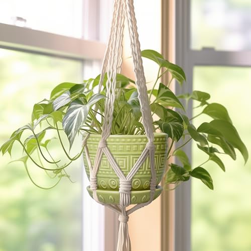 G EPGardening Ceramic Pots for Plants 5.5 Inch Round Ceramic Planter, Green - color: Palindrome Green