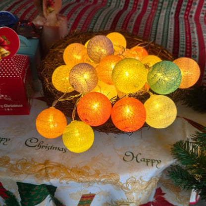 Gardeningwill 3M/10Ft 30 Mixed Color Ball LED Xmas Wedding Battery Operated String Fairy Light - color: Mixed Color