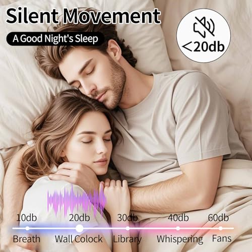 Decorative Wall Clock for Living Room, Creative Silent Non Ticking Modern Wall Clocks with Pendulum, Battery Operated, Large Wall Clock for Living Room, Kitchen, Bedroom (Black White, 36.2x18.1inch)