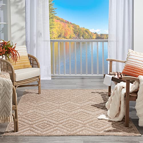 Nourison Home Versatile Natural Beige 4' x 6' Area Rug - Easy Clean, Non Shedding, Bed Room, Living Room, Dining Room, Kitchen (4' x 6') - color: Natural Beige, size: 4' x 6' (Rectangular)