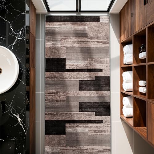 LIANLAM 2x6 Washable Runner Rug for Hallway&Kitchen(2x6,Chocolate) - color: Chocolate, size: 2' x 6' (Rectangular)