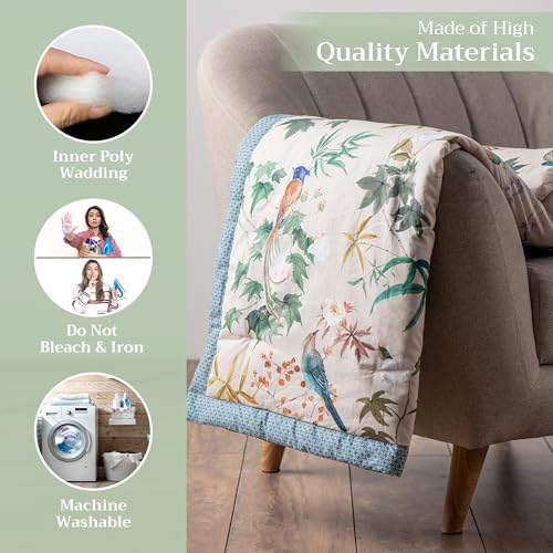 Maison d' Hermine Throw Blanket for Couch Lightweight Soft (60''X80'') - color: 002 - Hokuzai - Grey, size: 60"x80"