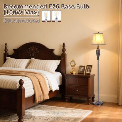 Sheetea 65’’ Floor Lamp for Living Room, Farmhouse Standing Lamp, Bronze - color: Bronze