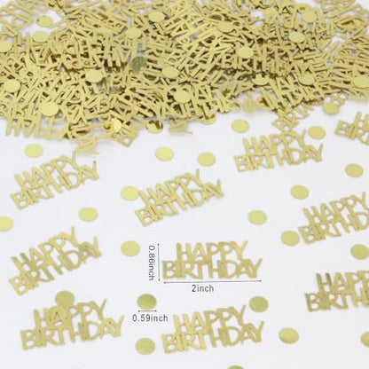 Birthday Confetti - Gold Glitter for Tables, 270 Pcs - color: Color1