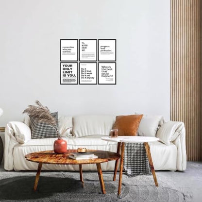 6 Pcs Motivation Canvas Wall Art Motivate Quote Wall Decor 8×10in Unframed - color: office quote-unframed