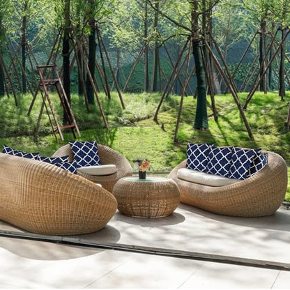 JMGBird Navy Blue Outdoor Pillows Waterproof Outdoor Pillow Cover with Insert - color: Blue-black