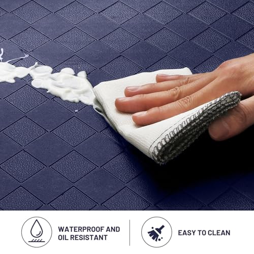 HappyTrends Kitchen Floor Mat - 4/5 Inch Thick Anti-Fatigue Kitchen Rug - color: Blue, size: 54"L x 22"W x 0.8"Th