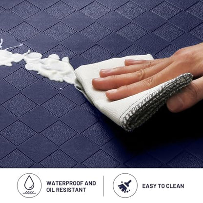 HappyTrends Kitchen Floor Mat - 4/5 Inch Thick Anti-Fatigue Kitchen Rug - color: Blue, size: 54"L x 22"W x 0.8"Th