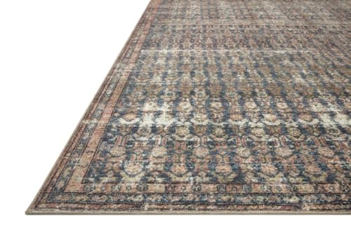 Loloi Amber Lewis Billie Ocean/Brick 7'-6" x 9'-6" Area Rug - color: Ocean / Brick, size: 9'6" x 7'6" (Rectangular)