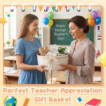 Havawish 1 Pack Thanksgiving Teacher Basket, DIY Empty Gift Basket, Pencil - style: Pencil