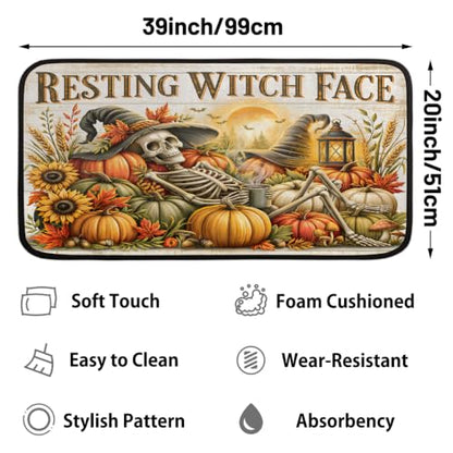 Autumn Kitchen Rug Non-Slip Indoor Carpet Absorbent Welcome Mat - color: B:b-14